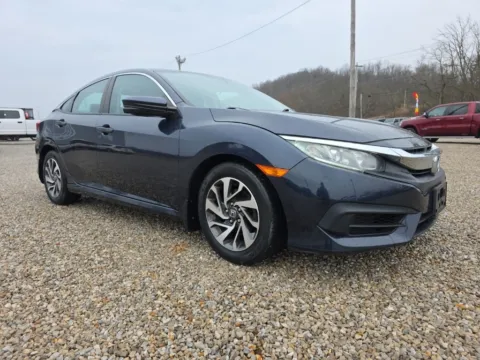 Gray 2016 Honda Civic EX for sale in Logan, OH