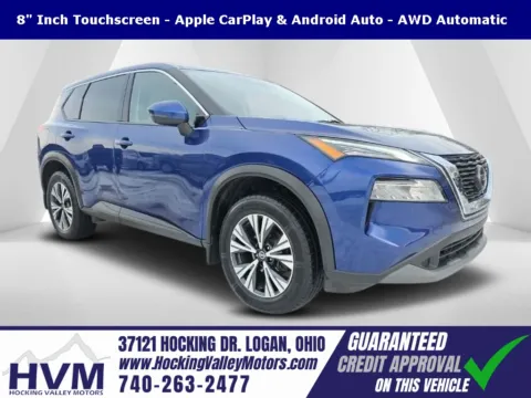 Blue 2021 Nissan Rogue SV for sale in Logan, OH