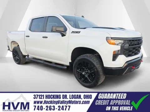 White 2023 Chevrolet Silverado 1500 Custom Trail Boss for sale in Logan, OH