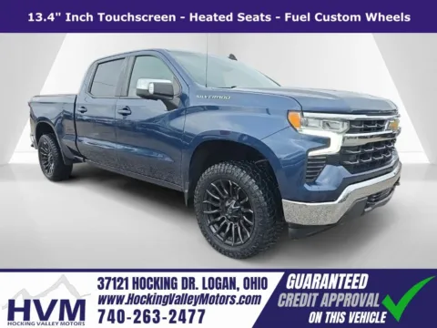 Blue 2022 Chevrolet Silverado 1500 LT for sale in Logan, OH