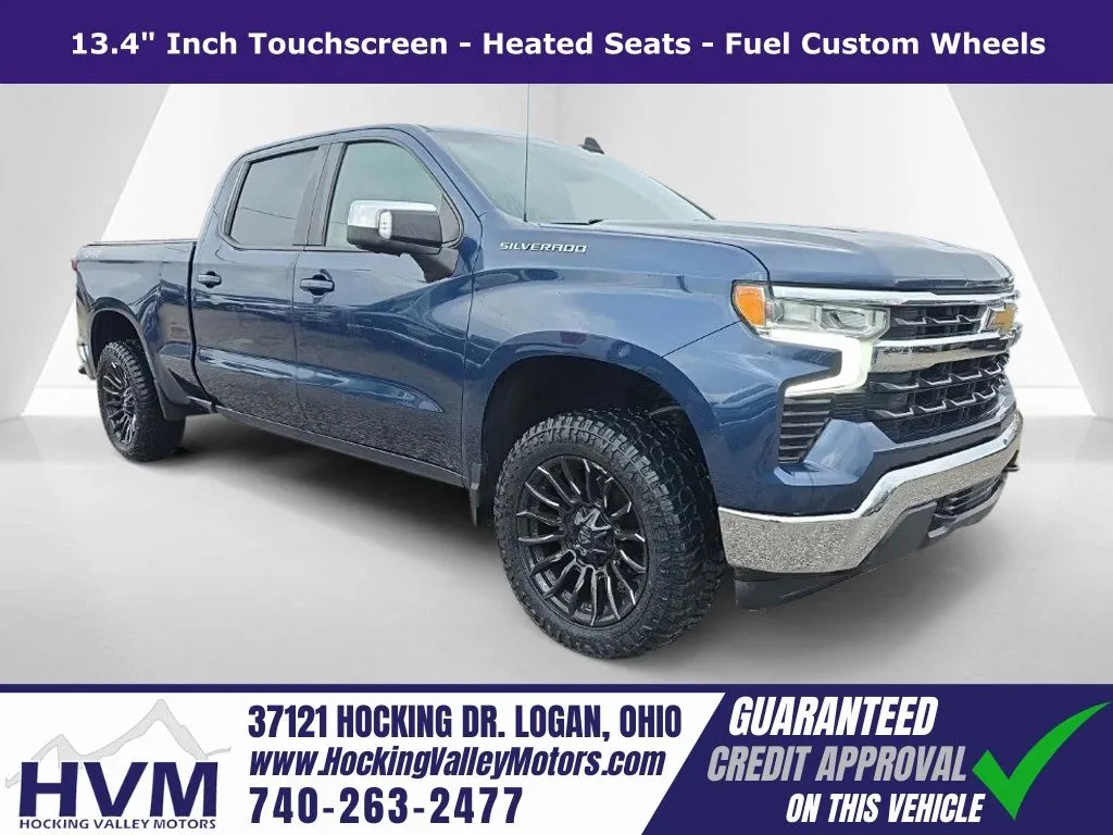 Blue 2022 Chevrolet Silverado 1500 LT for sale in Logan, OH