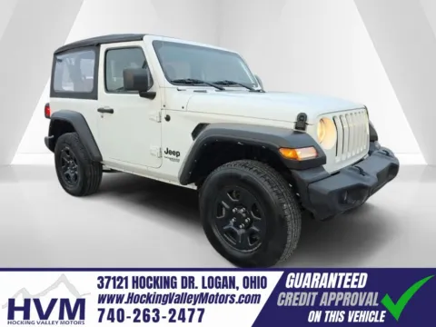 White 2021 Jeep Wrangler Sport for sale in Logan, OH