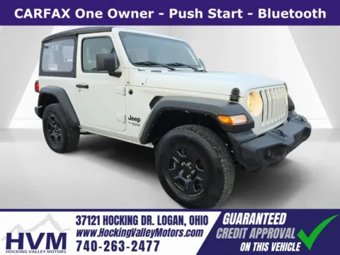 White 2021 Jeep Wrangler Sport for sale in Logan, OH