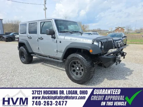 Silver 2015 Jeep Wrangler Unlimited Rubicon for sale in Logan, OH