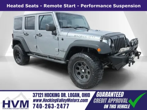 Silver 2015 Jeep Wrangler Unlimited Rubicon for sale in Logan, OH