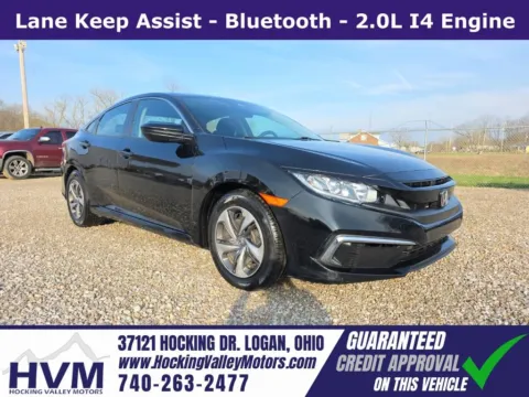 Black 2020 Honda Civic LX for sale in Logan, OH