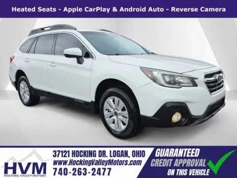 White 2018 Subaru Outback 2.5i Premium for sale in Logan, OH