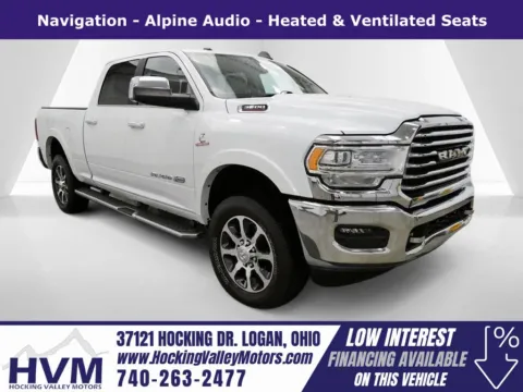 White 2022 Ram 3500 Laramie Longhorn for sale in Logan, OH
