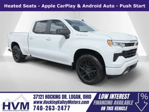 White 2023 Chevrolet Silverado 1500 RST for sale in Logan, OH