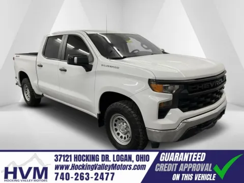 White 2023 Chevrolet Silverado 1500 WT for sale in Logan, OH