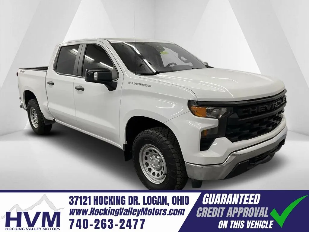 White 2023 Chevrolet Silverado 1500 WT for sale in Logan, OH