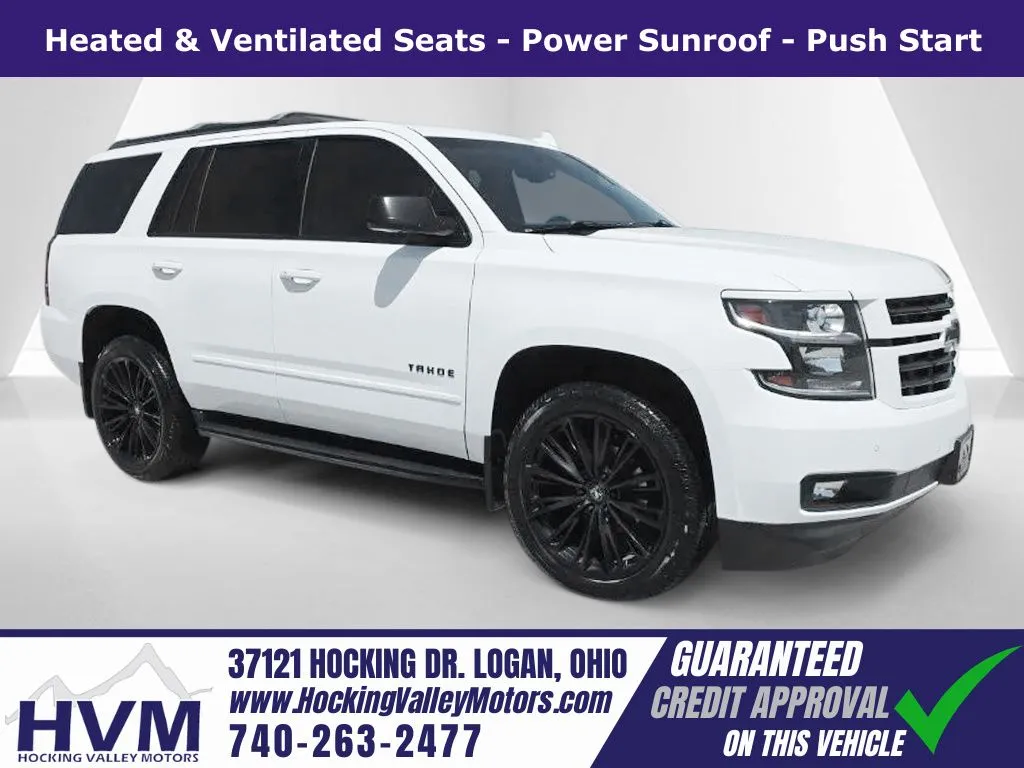 White 2019 Chevrolet Tahoe Premier for sale in Logan, OH