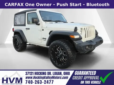 White 2021 Jeep Wrangler Sport for sale in Logan, OH