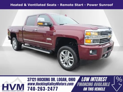 Red 2017 Chevrolet Silverado 2500HD High Country for sale in Logan, OH