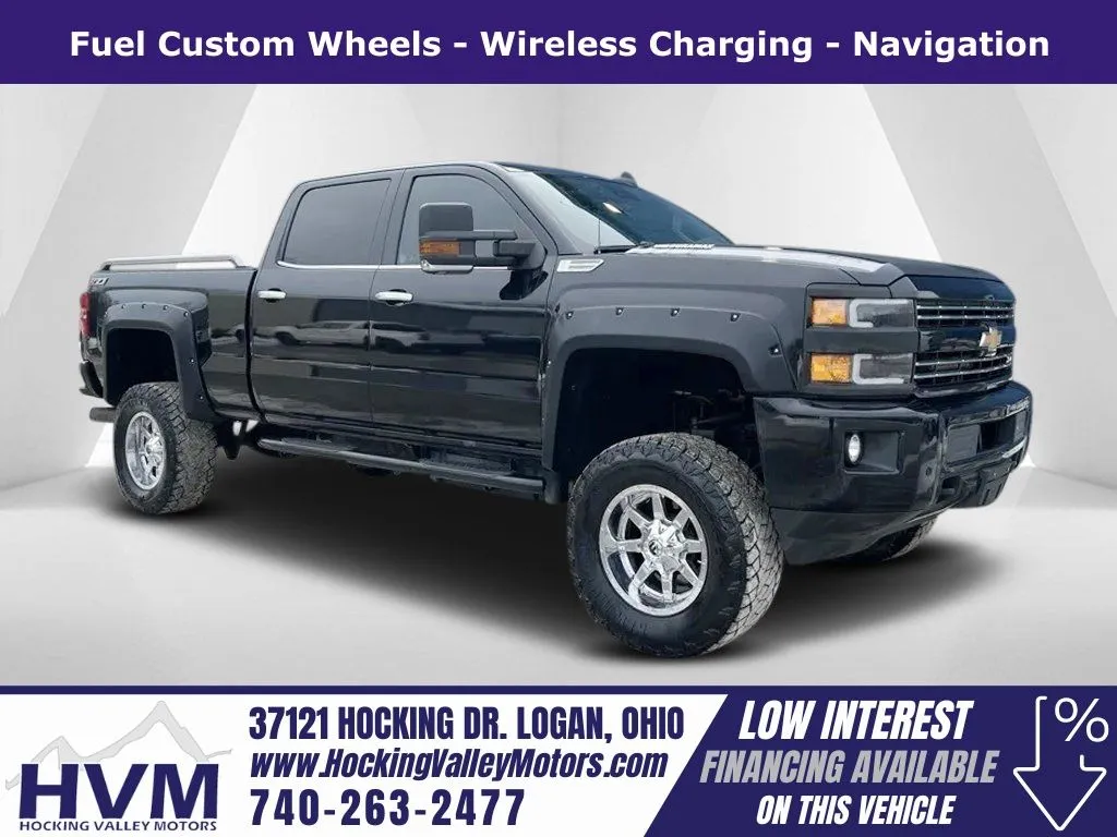 Black 2016 Chevrolet Silverado 3500HD LTZ for sale in Logan, OH