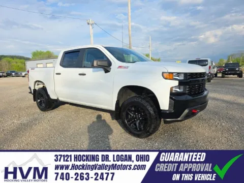 White 2019 Chevrolet Silverado 1500 Custom Trail Boss for sale in Logan, OH