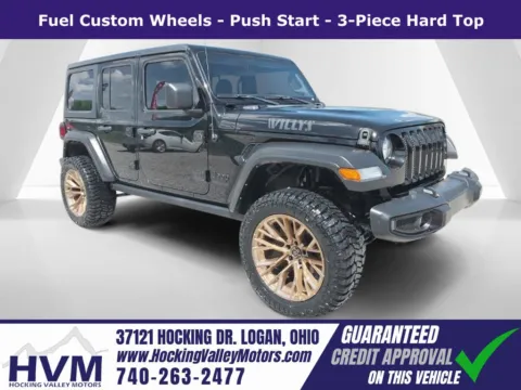 Black 2021 Jeep Wrangler Unlimited Willys for sale in Logan, OH