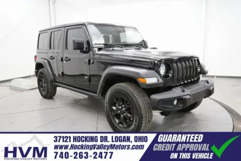 Black 2021 Jeep Wrangler Unlimited Willys for sale in Logan, OH