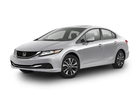 White 2014 Honda Civic EX for sale in Logan, OH