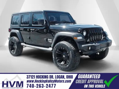 Black 2018 Jeep Wrangler Unlimited Sport S for sale in Logan, OH