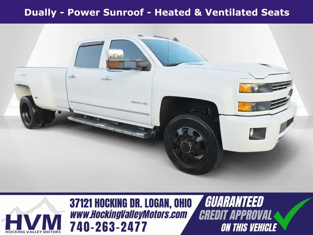 White 2018 Chevrolet Silverado 3500HD LTZ for sale in Logan, OH