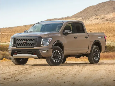 Beige 2021 Nissan Titan PRO-4X for sale in Logan, OH