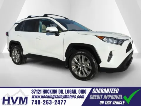 White 2021 Toyota RAV4 XLE Premium for sale in Logan, OH
