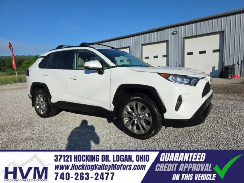 White 2021 Toyota RAV4 XLE Premium for sale in Logan, OH
