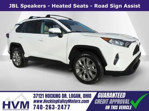 White 2021 Toyota RAV4 XLE Premium for sale in Logan, OH