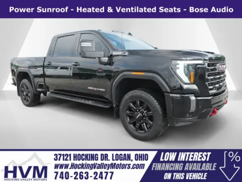 Black 2024 GMC Sierra 2500HD AT4 for sale in Logan, OH