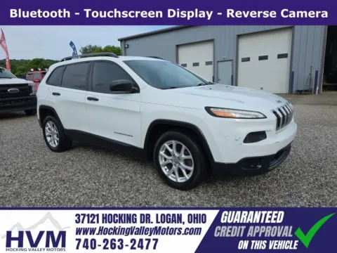 White 2016 Jeep Cherokee Sport for sale in Logan, OH
