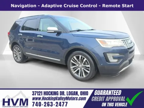 Blue 2016 Ford Explorer Platinum for sale in Logan, OH