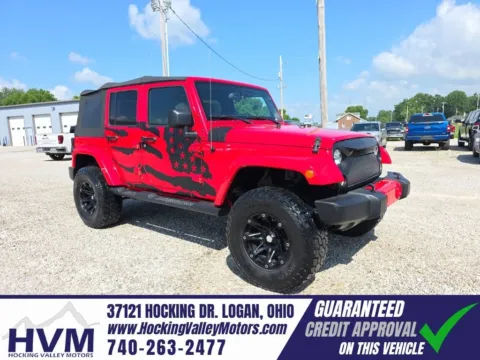 Red 2016 Jeep Wrangler Unlimited Sahara for sale in Logan, OH