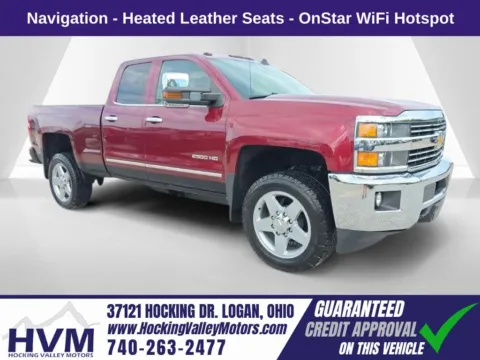 Red 2015 Chevrolet Silverado 2500HD LTZ for sale in Logan, OH