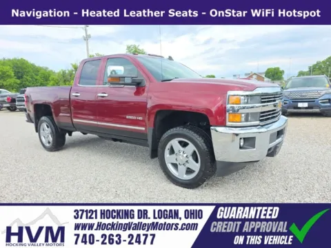 Red 2015 Chevrolet Silverado 2500HD LTZ for sale in Logan, OH