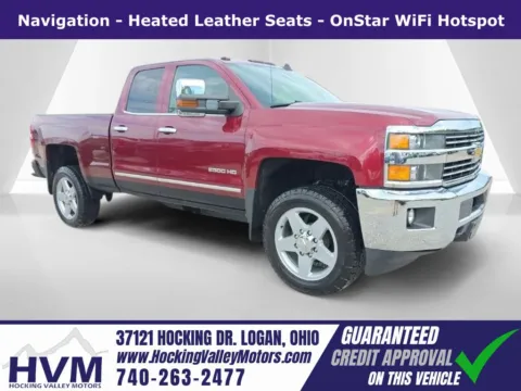 Red 2015 Chevrolet Silverado 2500HD LTZ for sale in Logan, OH