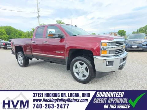 Red 2015 Chevrolet Silverado 2500HD LTZ for sale in Logan, OH