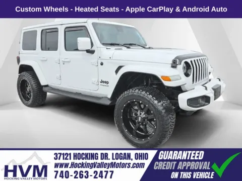 White 2022 Jeep Wrangler Unlimited Sahara High Altitude for sale in Logan, OH