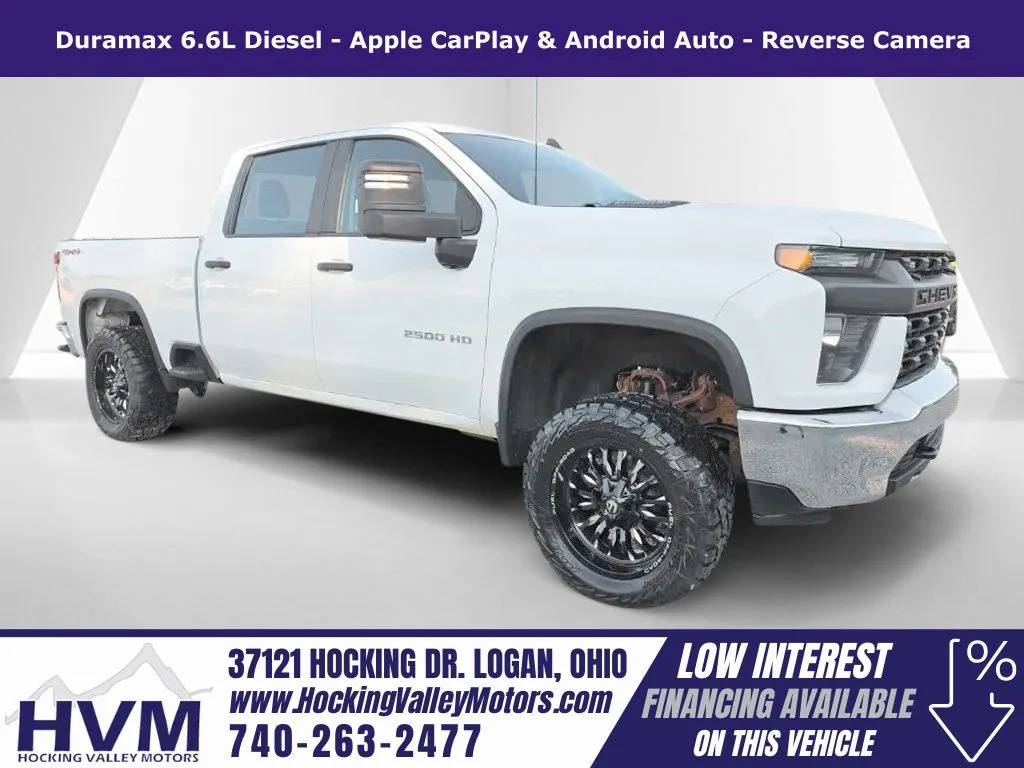 White 2022 Chevrolet Silverado 2500HD Work Truck for sale in Logan, OH