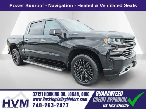 Black 2019 Chevrolet Silverado 1500 High Country for sale in Logan, OH