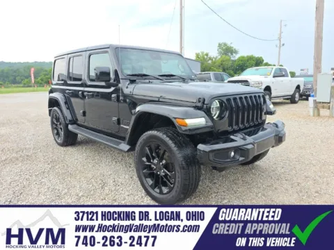 Black 2021 Jeep Wrangler Unlimited Sahara High Altitude for sale in Logan, OH