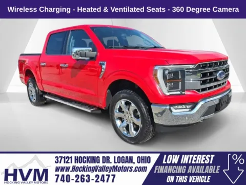 Red 2022 Ford F-150 Lariat for sale in Logan, OH