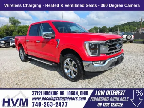 Red 2022 Ford F-150 Lariat for sale in Logan, OH