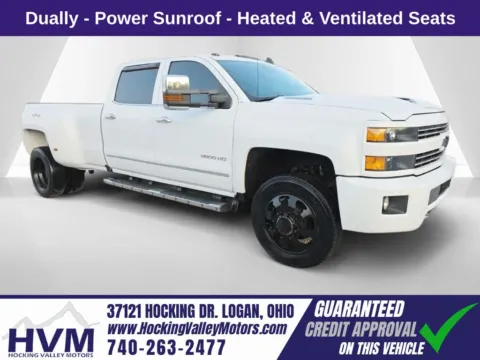 White 2018 Chevrolet Silverado 3500 HD LTZ for sale in Logan, OH