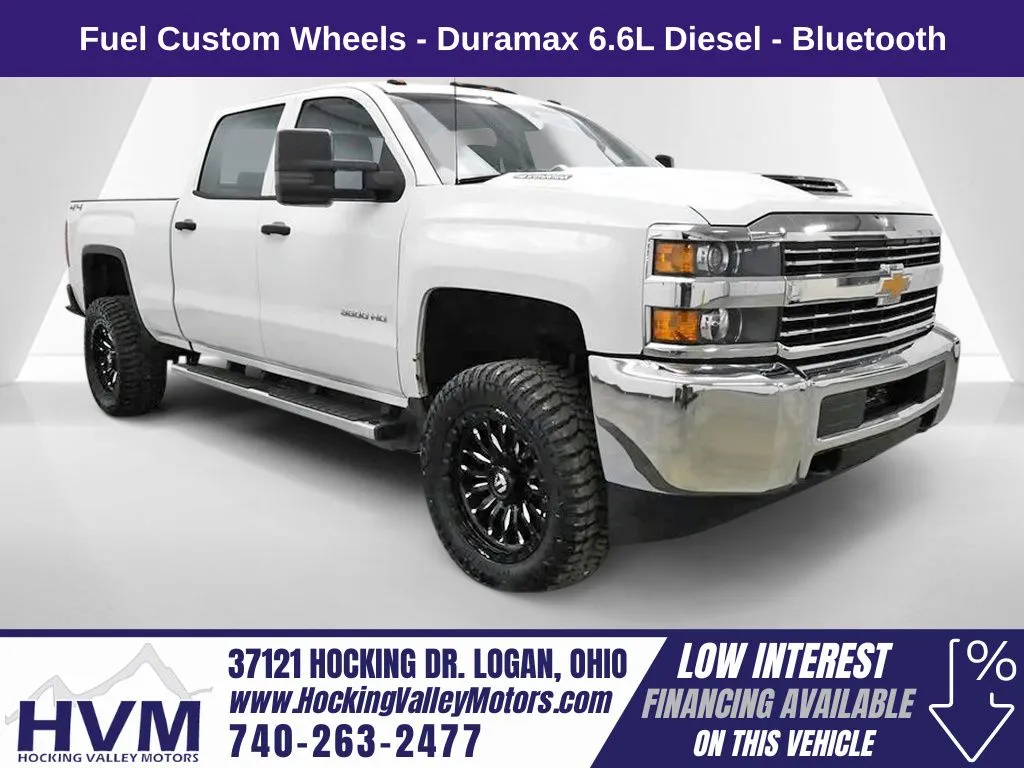 White 2018 Chevrolet Silverado 3500 HD Work Truck for sale in Logan, OH
