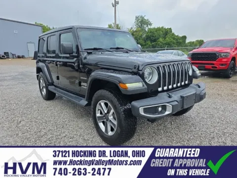 Black 2019 Jeep Wrangler Unlimited Sahara for sale in Logan, OH