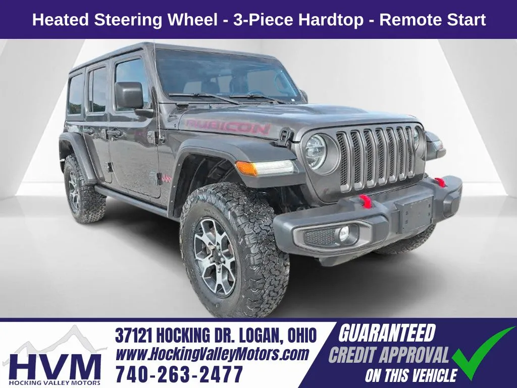 Gray 2021 Jeep Wrangler Unlimited Rubicon for sale in Logan, OH