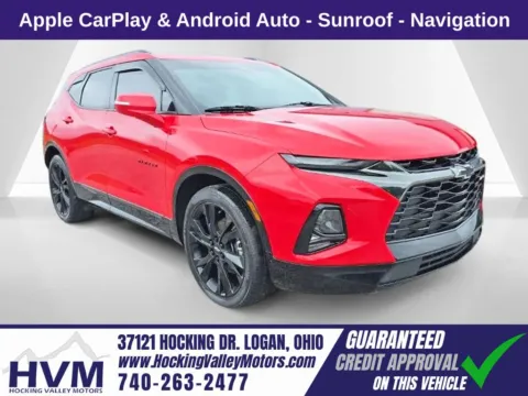 Red 2021 Chevrolet Blazer RS for sale in Logan, OH