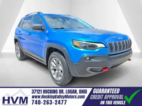 Blue 2021 Jeep Cherokee Trailhawk for sale in Logan, OH