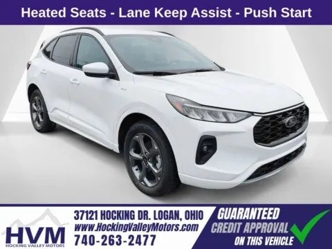 White 2023 Ford Escape Hybrid ST-Line Select for sale in Logan, OH
